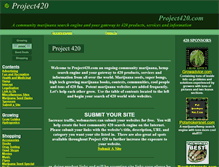 Tablet Screenshot of project420.com